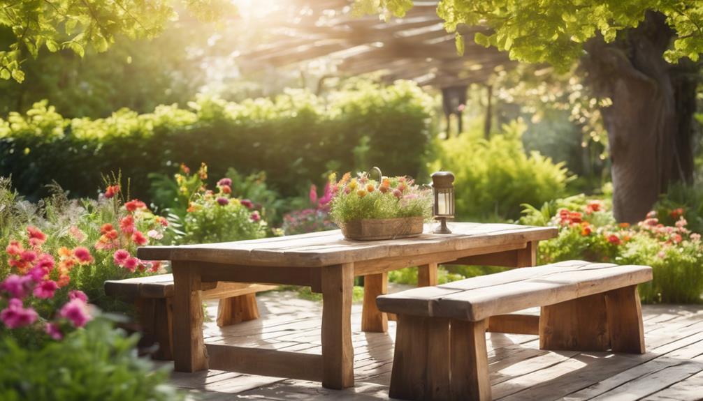 meble ogrodowe z desek