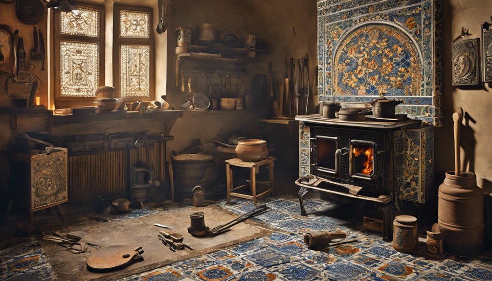 dismantling a tile stove